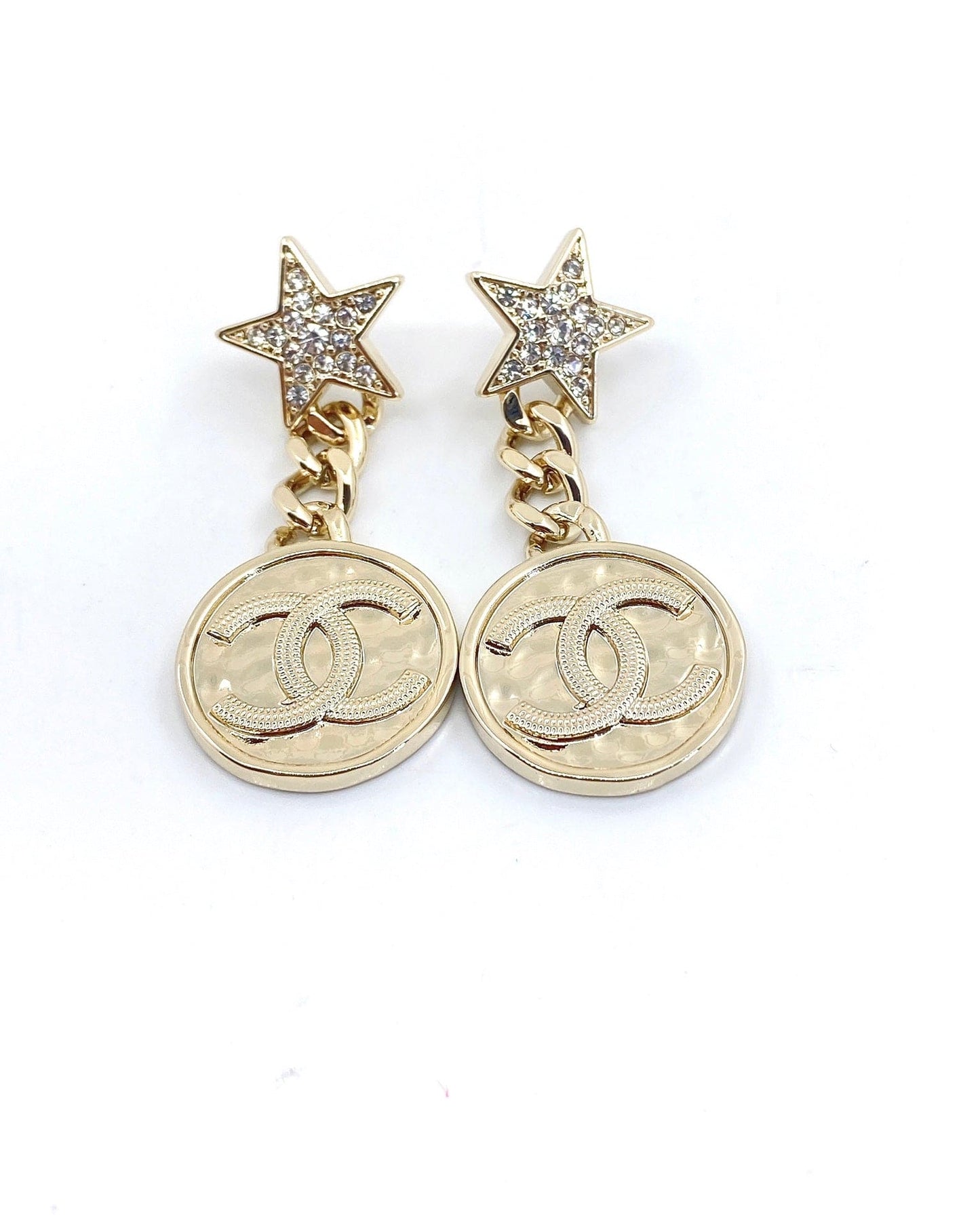 18K Chanel Star Vintage Earrings
