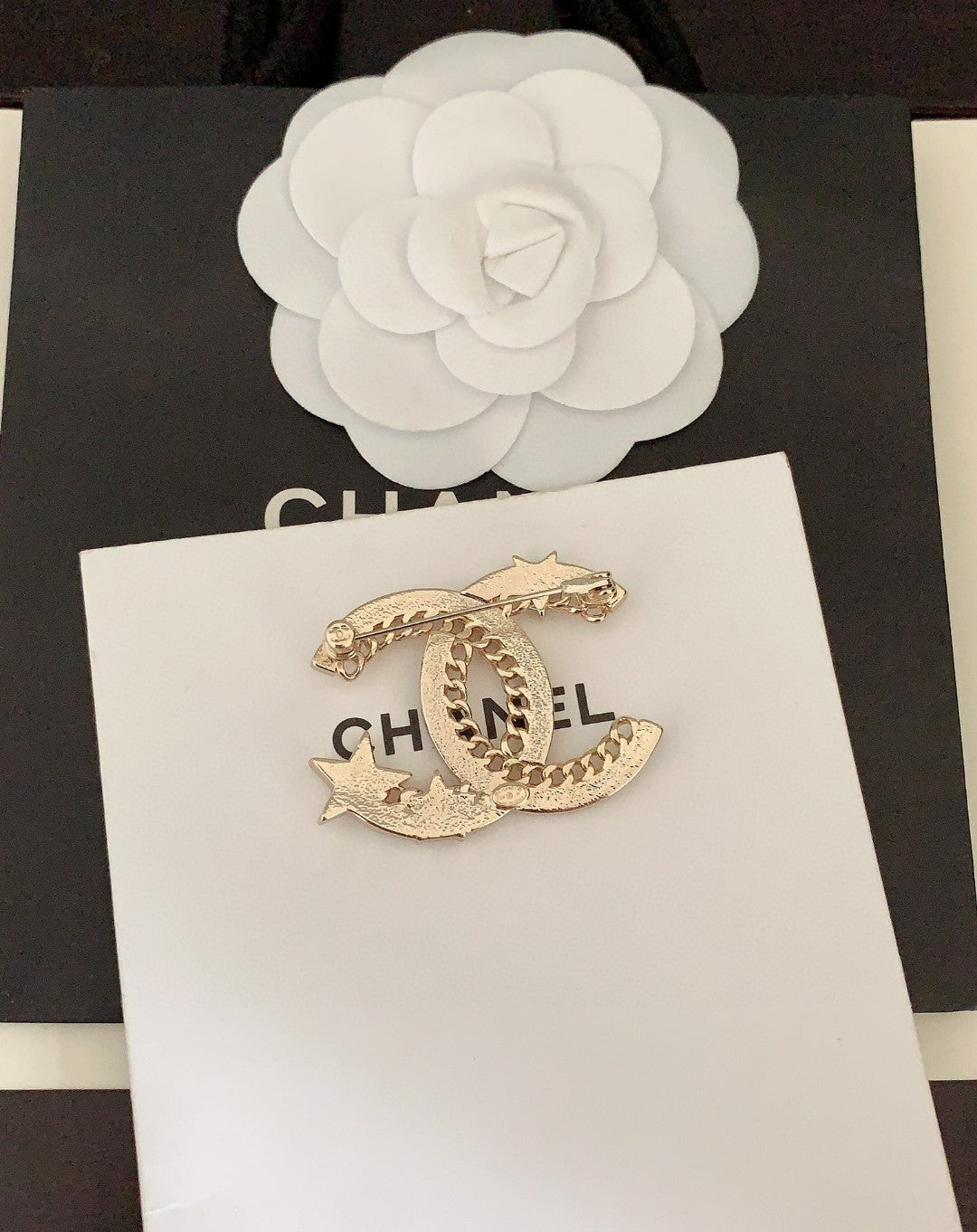 18K Chanel Star Crtystal Brooch