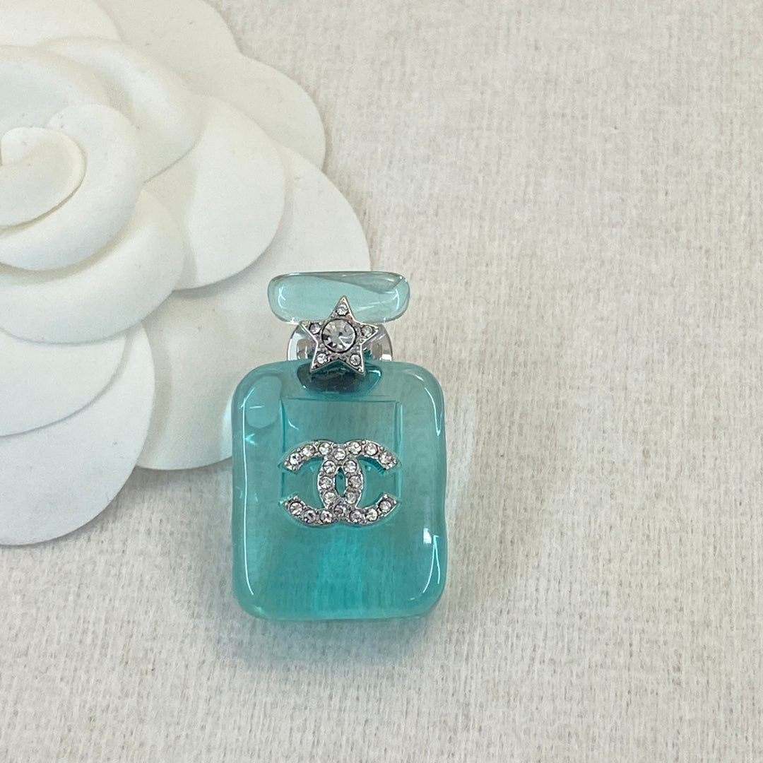 18K Chanel Perfume Color Bottle Brooch