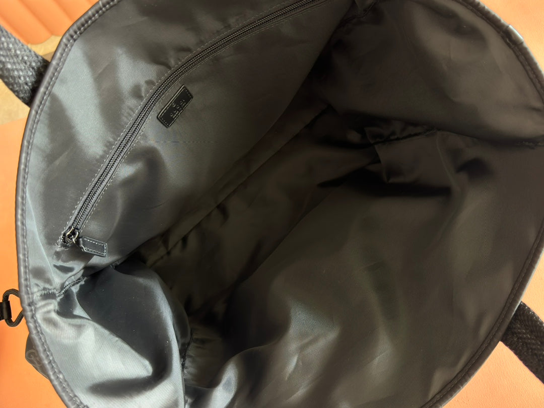 GUCCI NEXUS LARGE TOTE BAG 40 IN BLACK NYLON