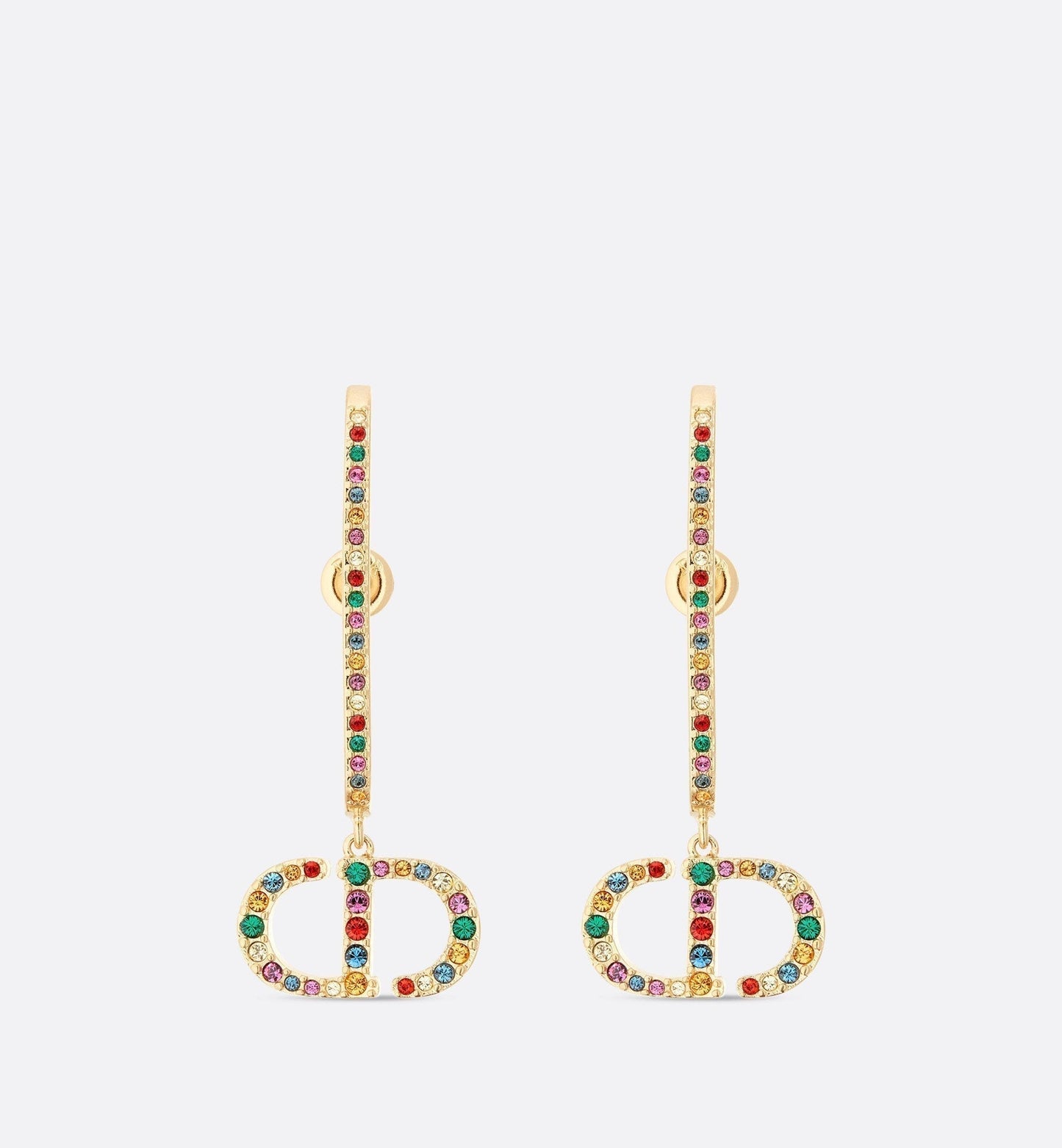 18K Dior 30 Montaigne Crystals Earrings
