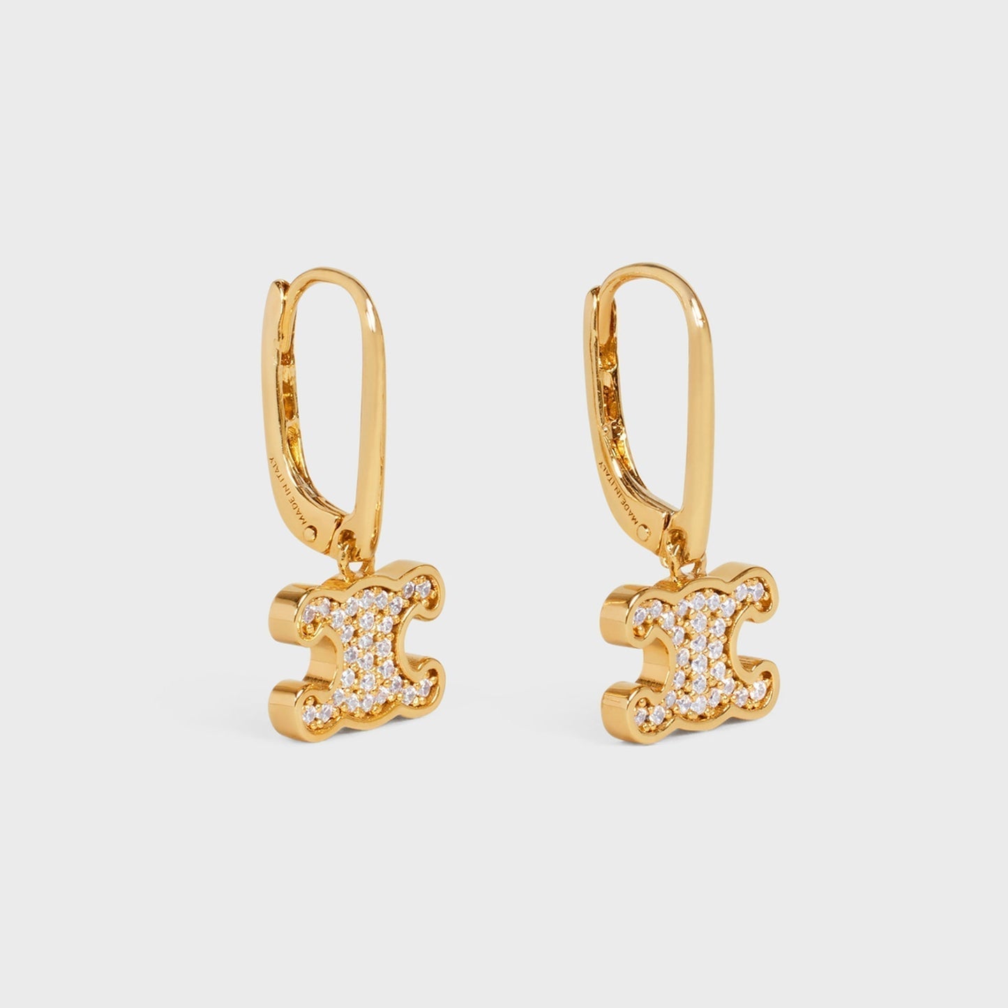 18K Celine Rhinestone Earrings