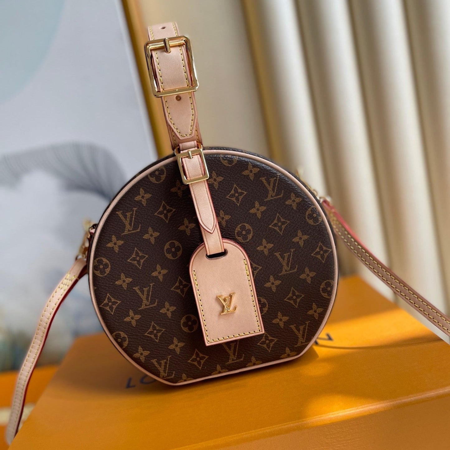 LOUIS VUITTON LV 25S PETITE BOITE CHAPEAU 17 IN BROWN MONOGRAM COATED CALFSKIN