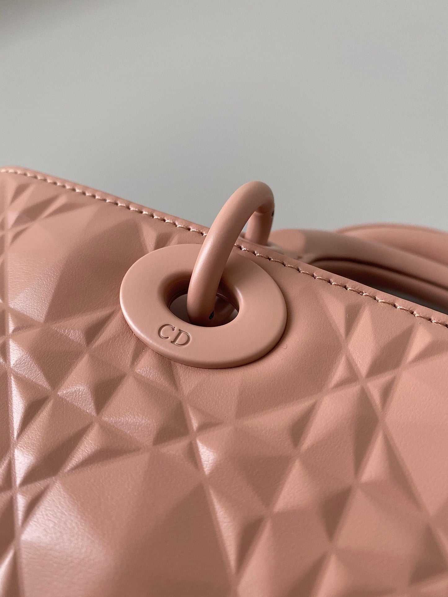 DIOR MEDIUM D-JOY BAG 26 IN DESSERT SAND CALFSKIN