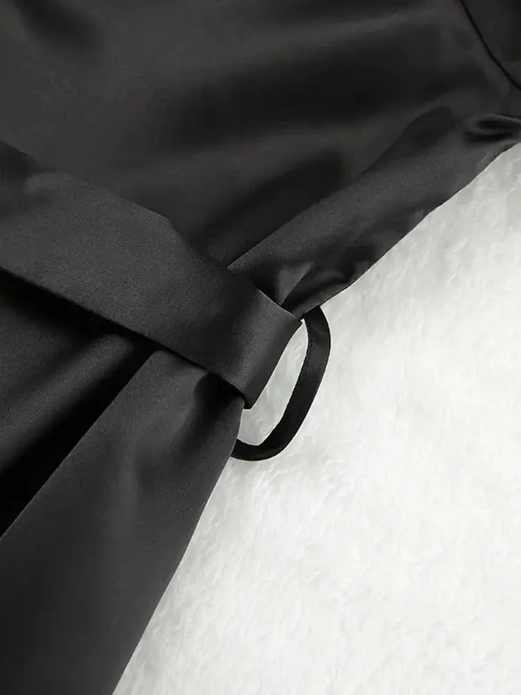 Satin Long Sleeve Night Robe