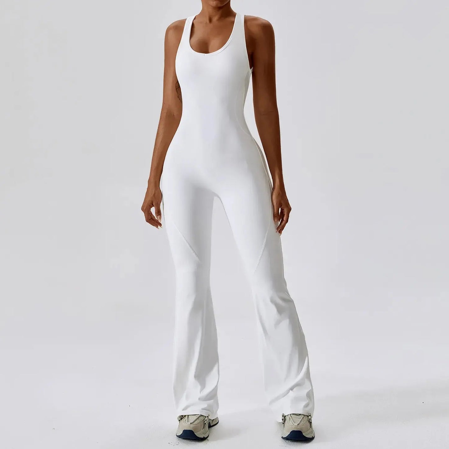 Yoga Flare Gym Bodysuit Set