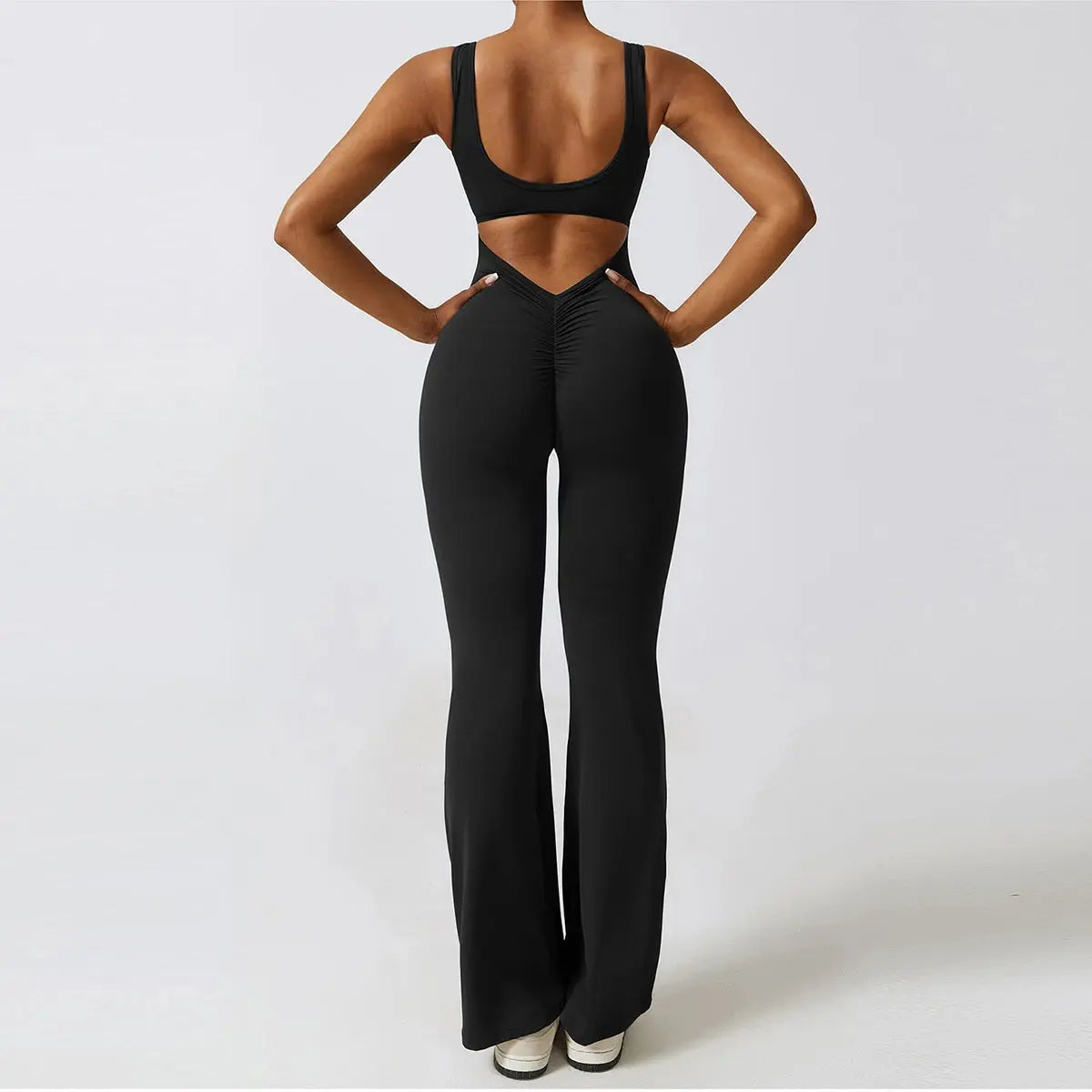Yoga Flare Gym Bodysuit Set