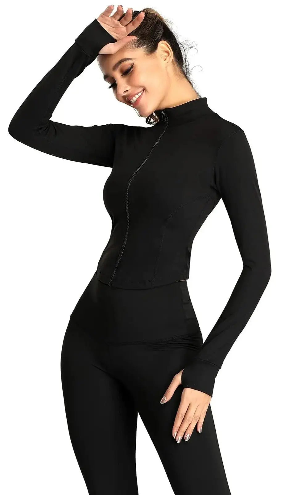 Women Fitness Jacket Slim Fit Long Sleeved